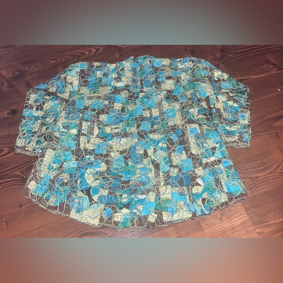 Diane Prekup Abstract Wearable Art Tunic Jacket One Size - Picture 5 of 6